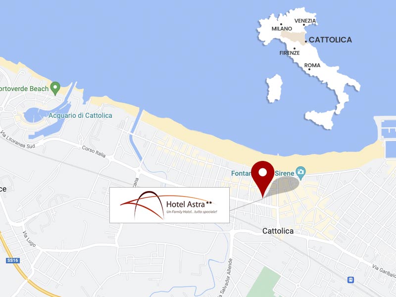 Where is Hotel Astra located in Cattolica